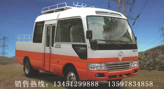 江淮6米10-11座柴油機電力工程車(國六）
